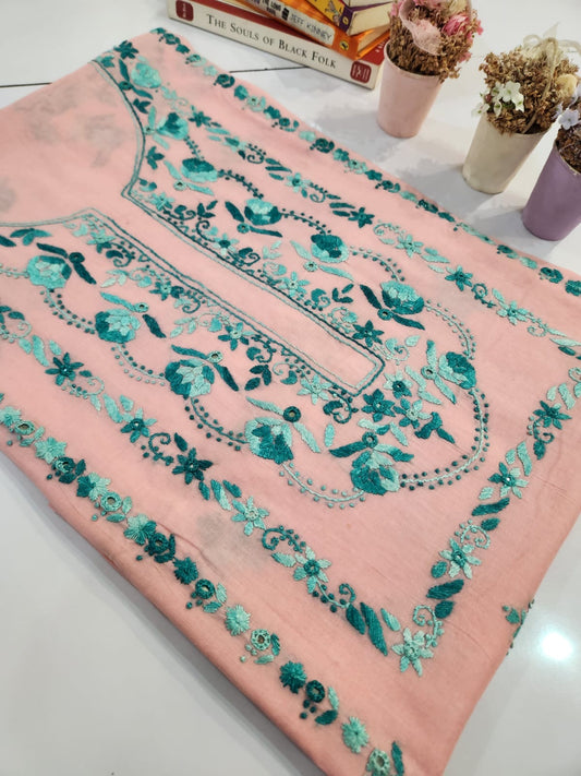 Lawn hand embroidered shirt