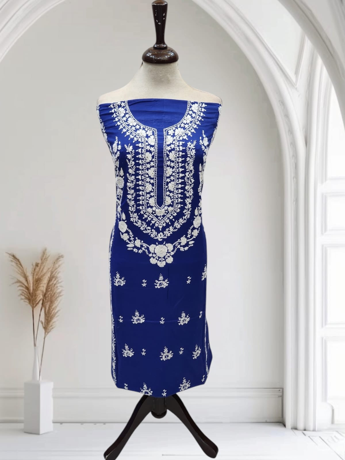 Lawn hand embroidered shirt
