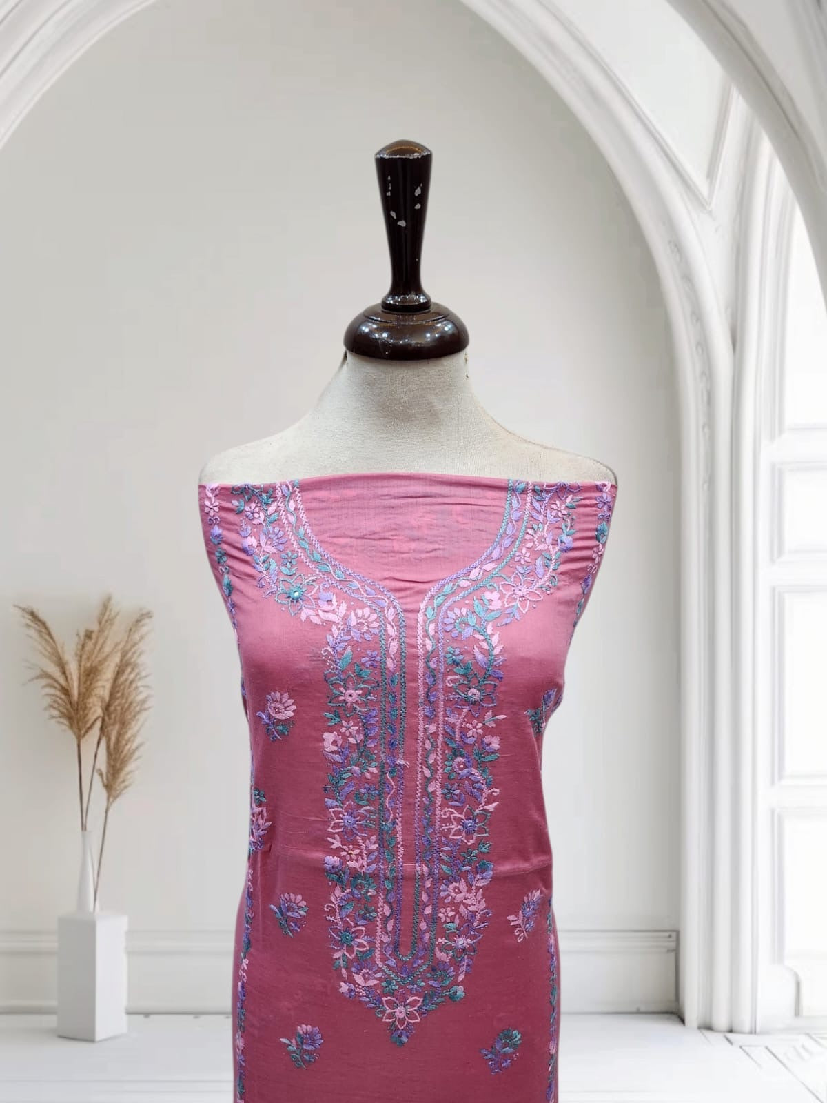 Lawn hand embroidered shirt