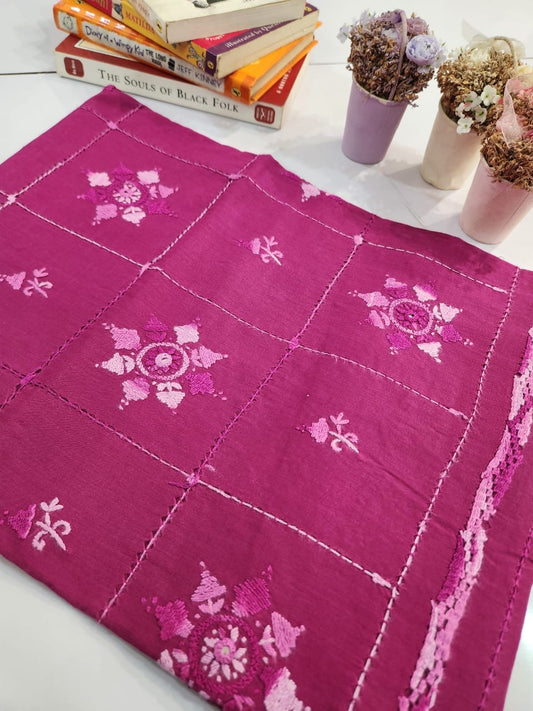 Tarkashi lawn hand embroidered shirt