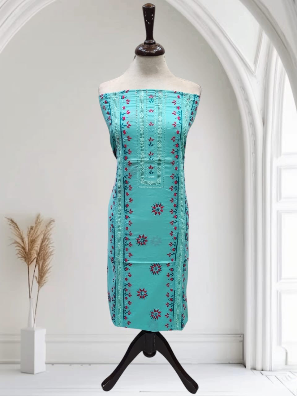 Tarkashi lawn hand embroidered shirt