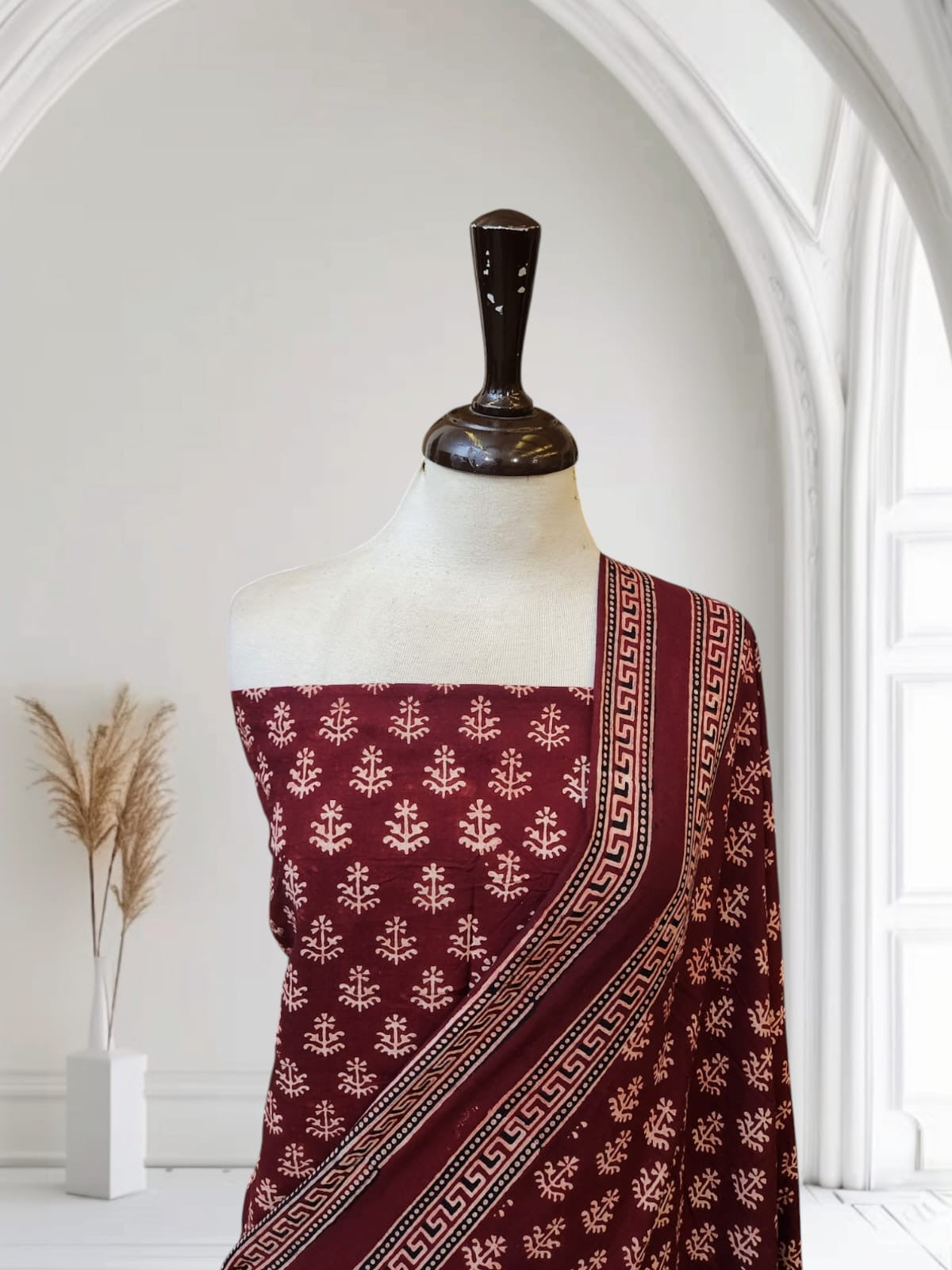 Linen Natural dyed 2pc Shirt and Duppatta