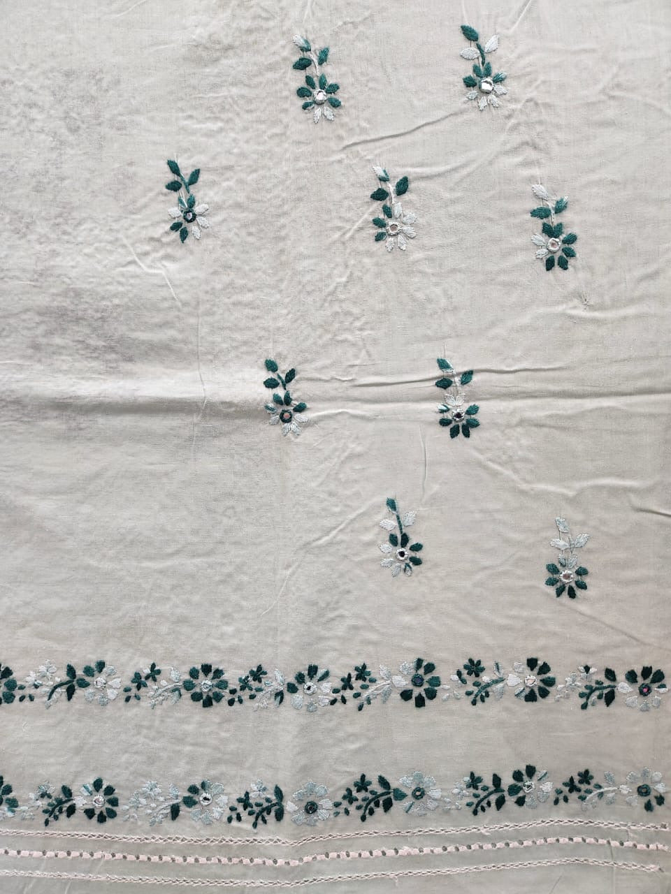 Tarkashi lawn Hand embroidered shirt