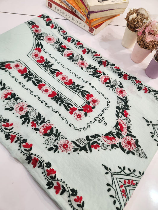 Premium lawn hand embroidered shirt