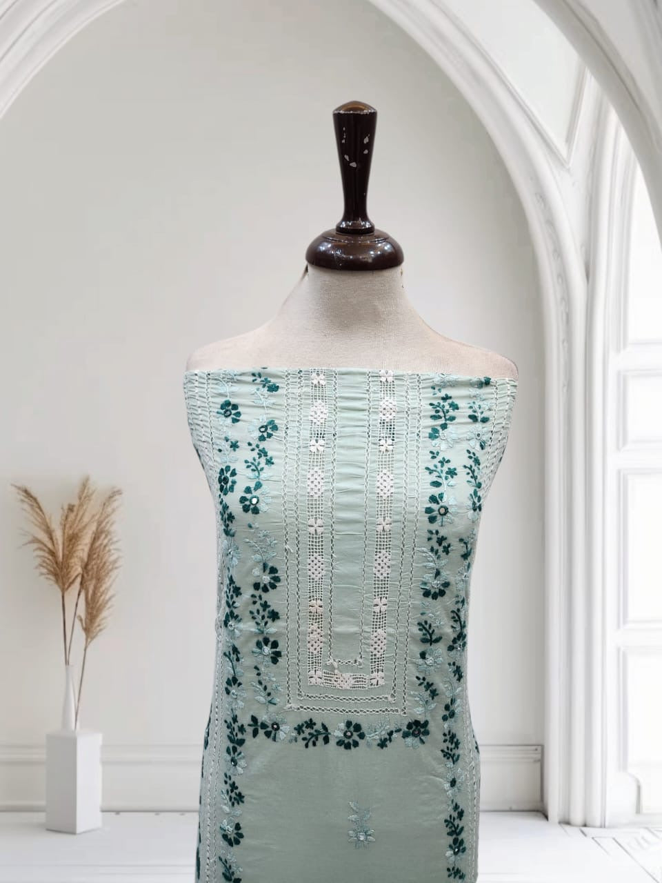 Tarkashi lawn Hand embroidered shirt