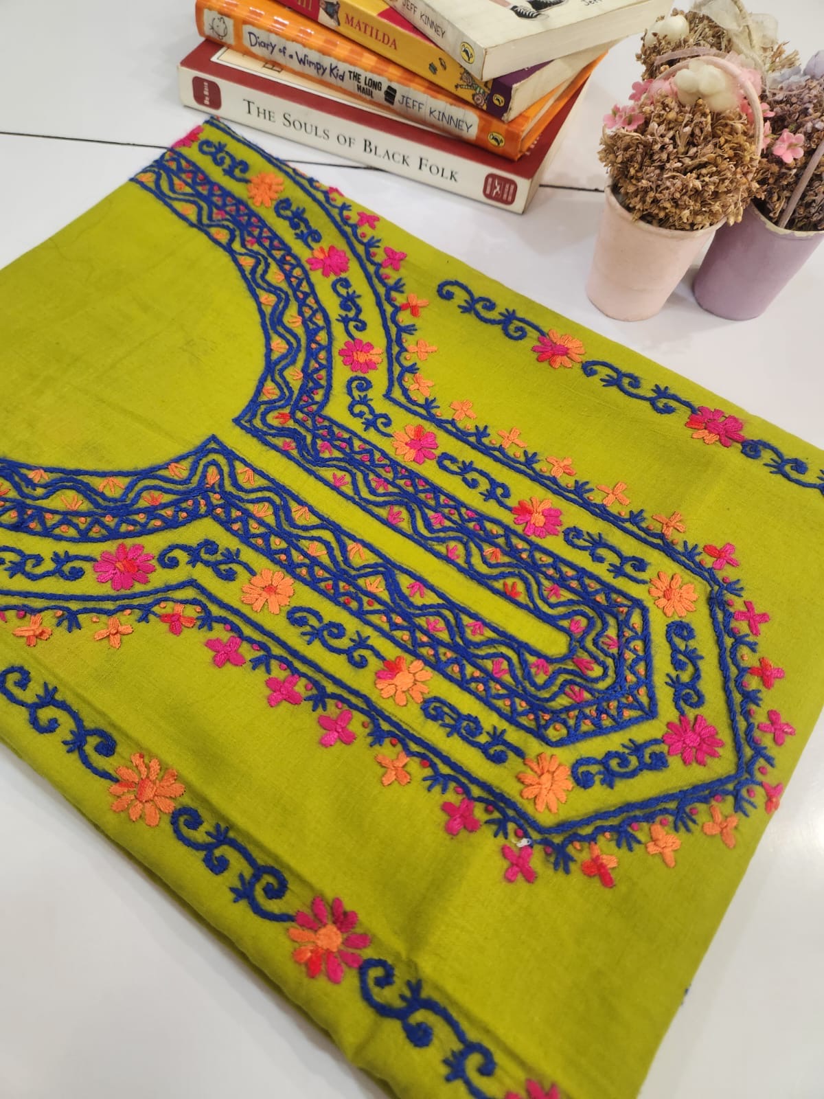 Lawn hand embroidered shirt