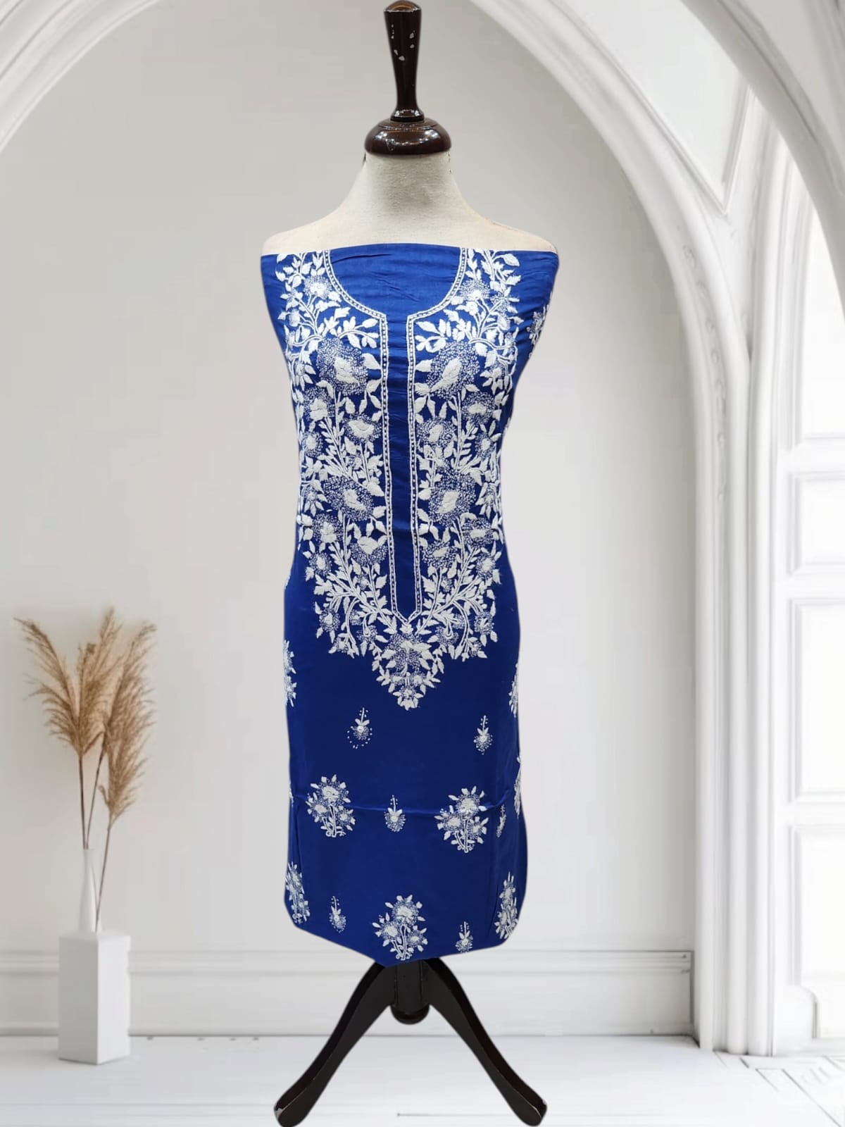 Kaccha tanka Lawn hand embroidered shirt
