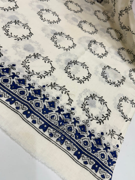 Block print Hand Embroidered Shirt