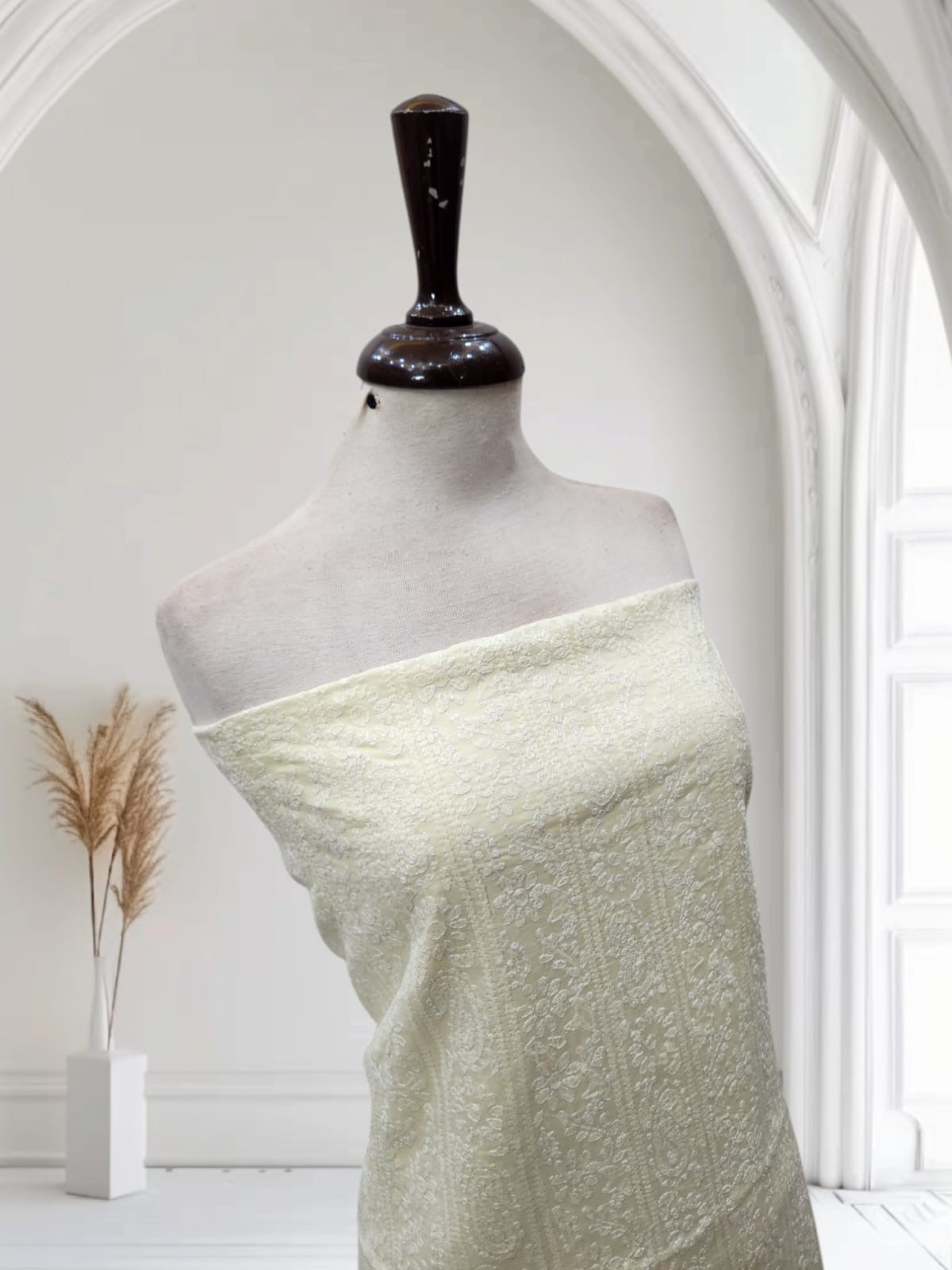 Lawn Chikankari Shirt Lemon