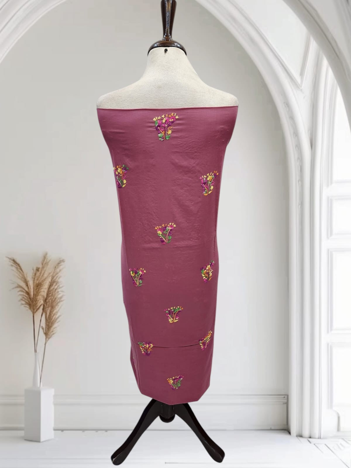 Lawn hand embroidered shirt