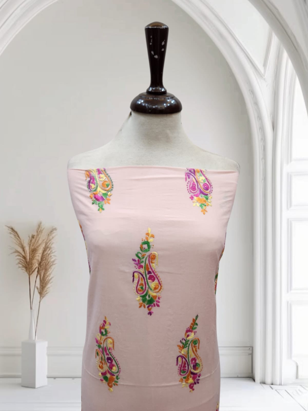 Branded lawn hand embroidered shirt