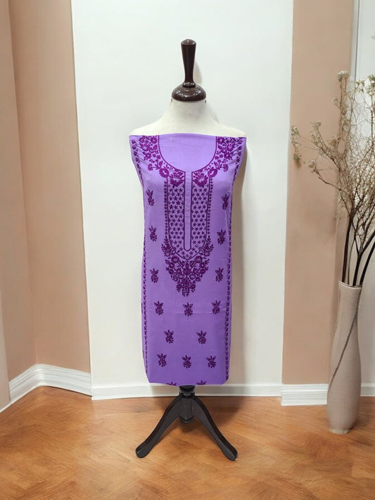 Lakhnawi Style neckline lawn 2pc