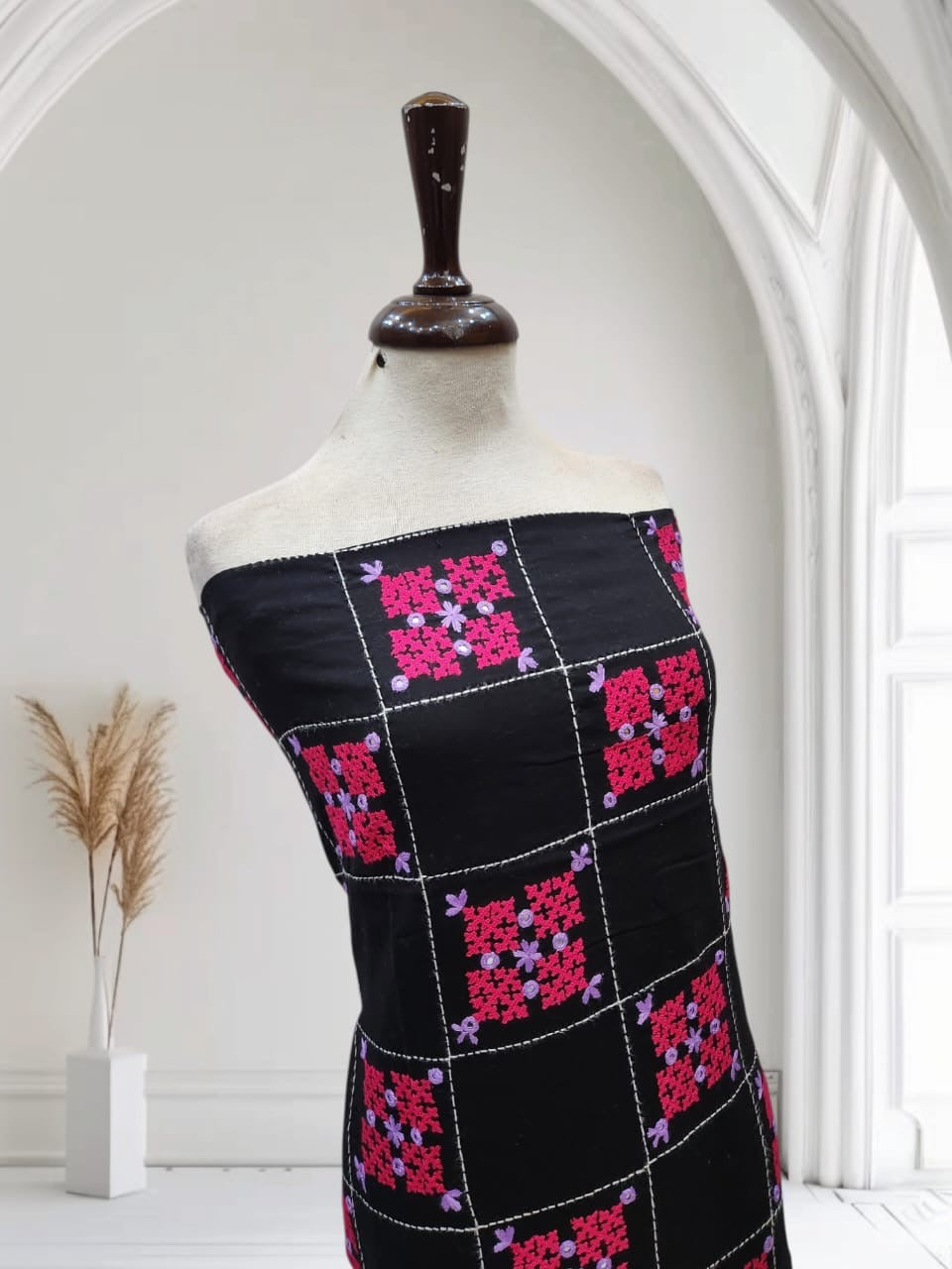 Tarkashi lawn hand embroidered shirt