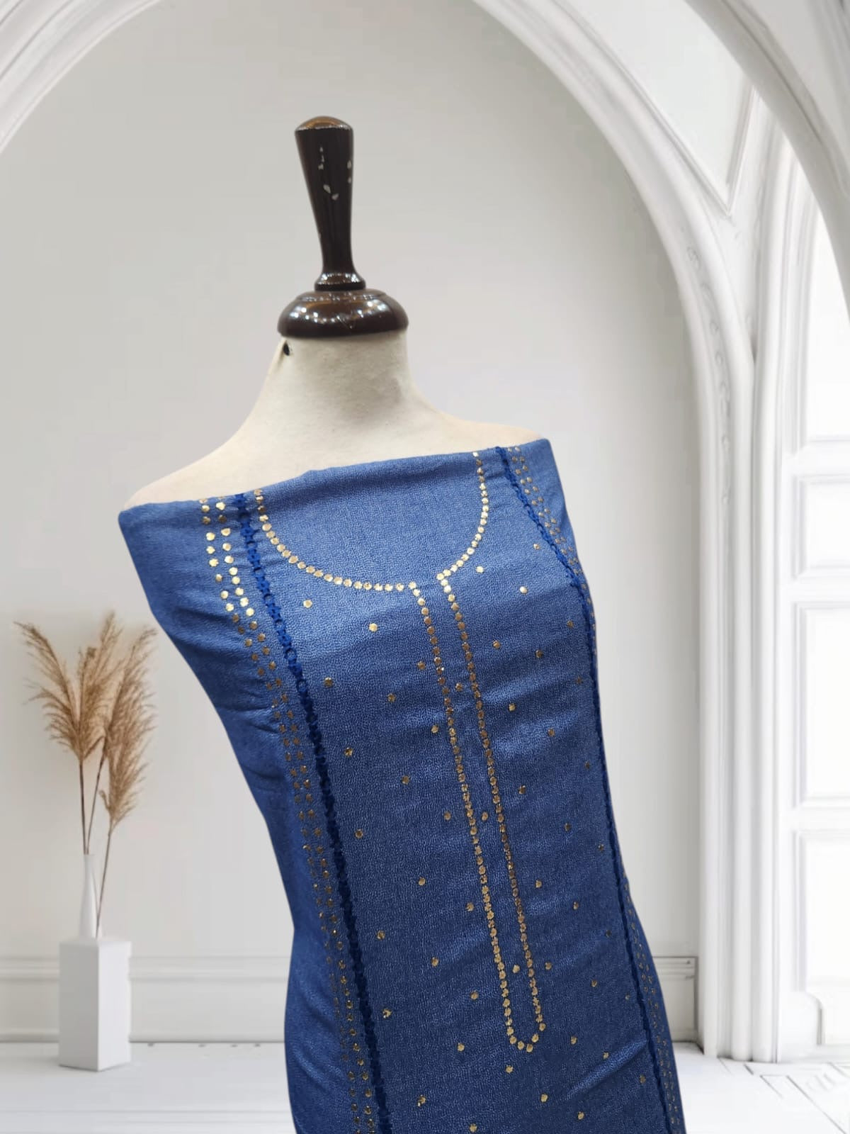 Linen Tarkashi with Mukesh shirt trouser