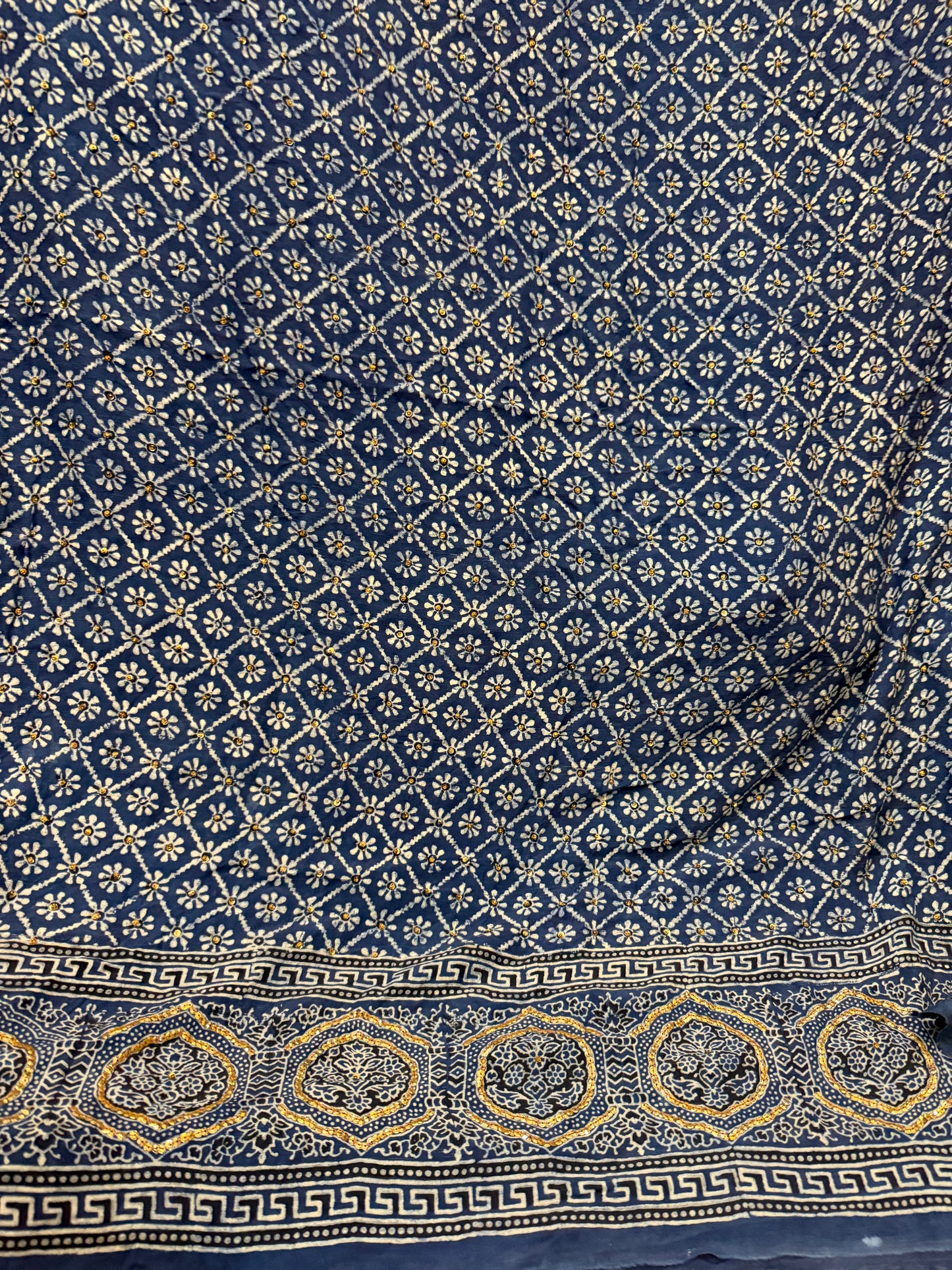 Raw silk shirt with dupatta
