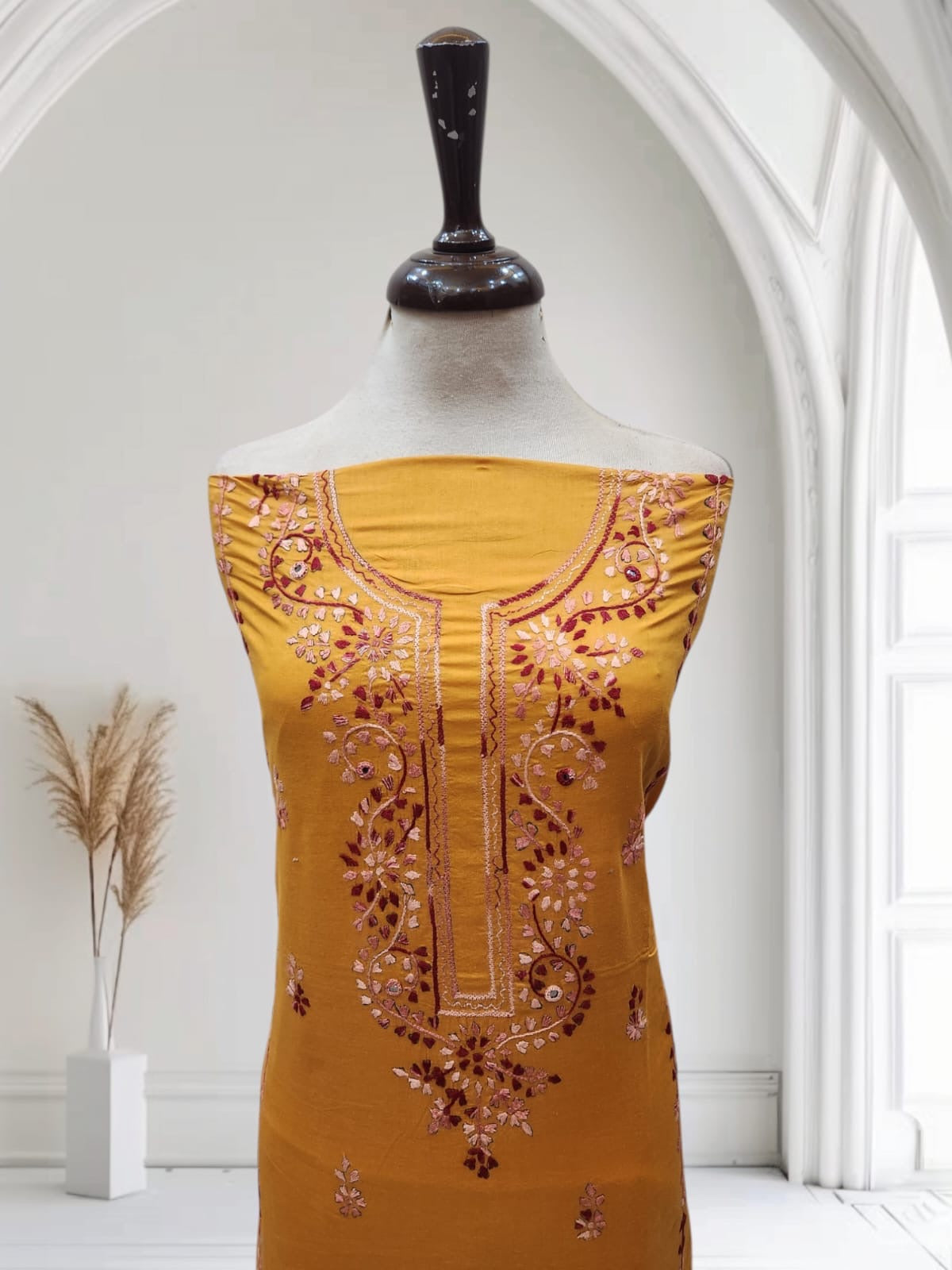 Patti style hand embroidered lawn shirt