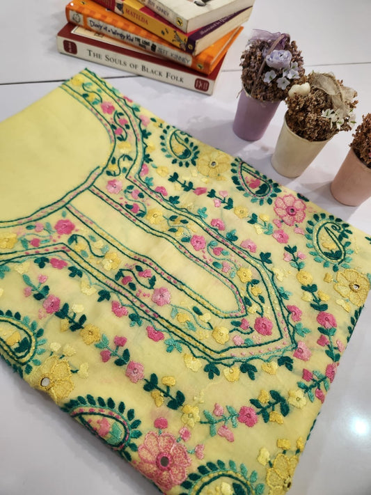 Lawn hand embroidered shirt