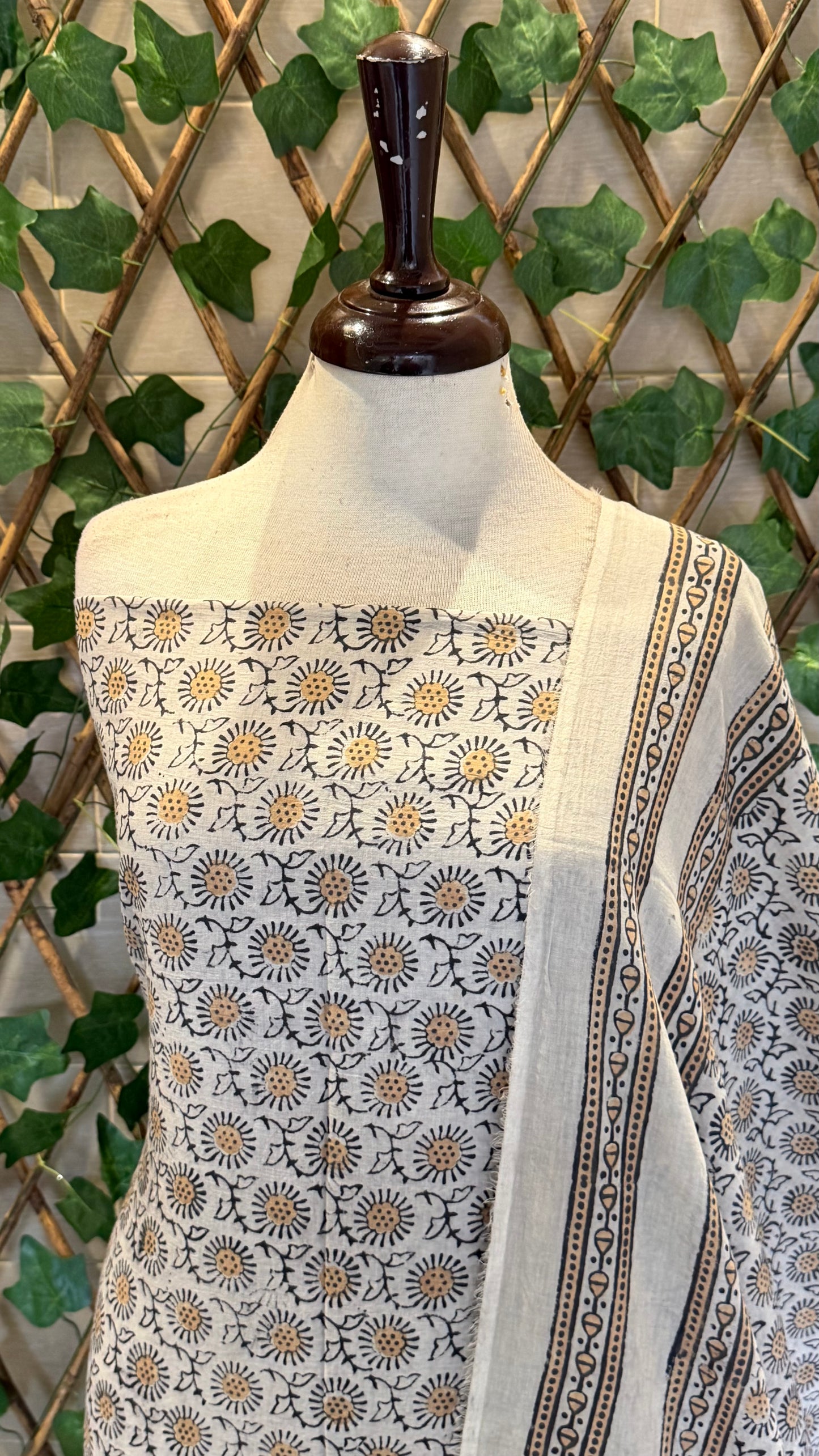 Lawn Natural dyed shirt and dupatta