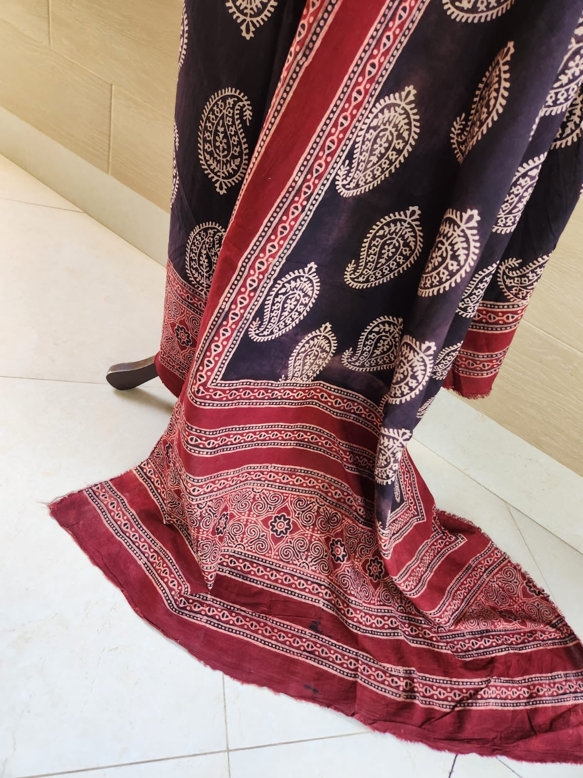 Lawn natural dyed shirt and dupatta