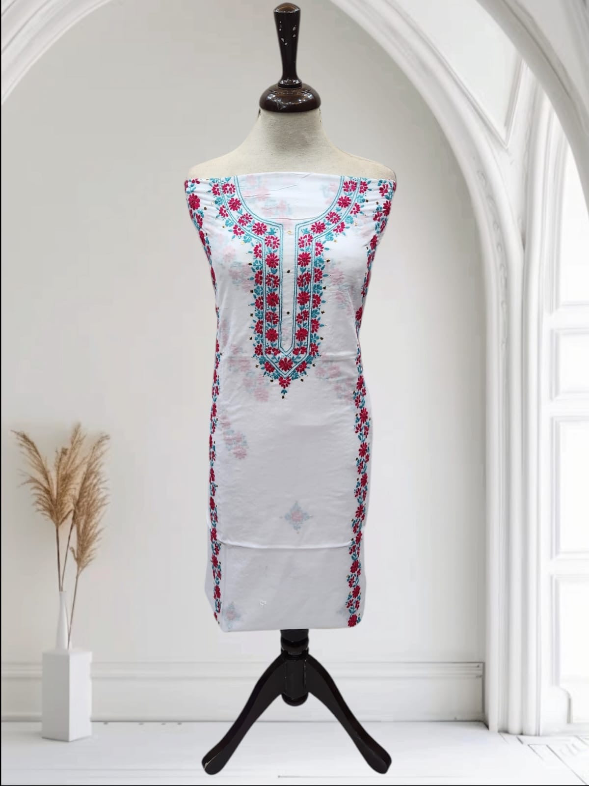 Mukesh Lawn hand embroidered Shirt
