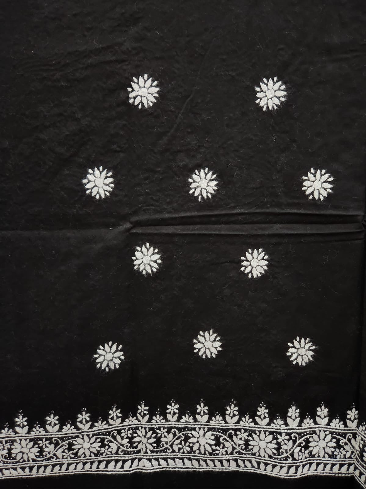 Exclusive lawn hand embroidered shirt