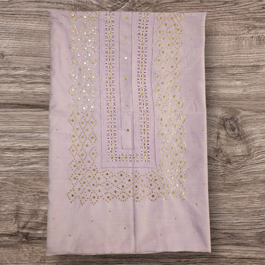 Lavender Tarkashi Raw Silk Shirt