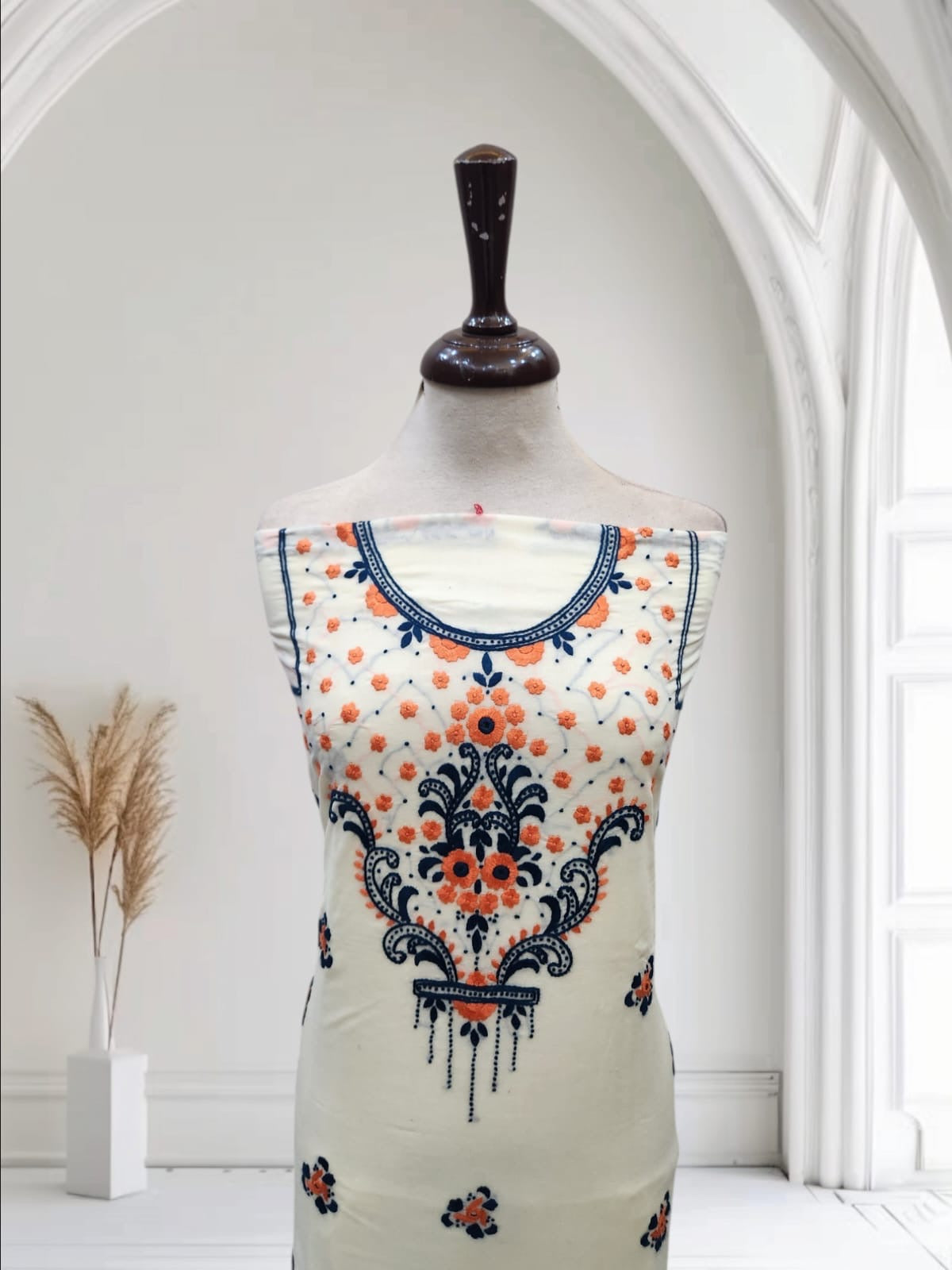 Special lawn hand embroidered shirt
