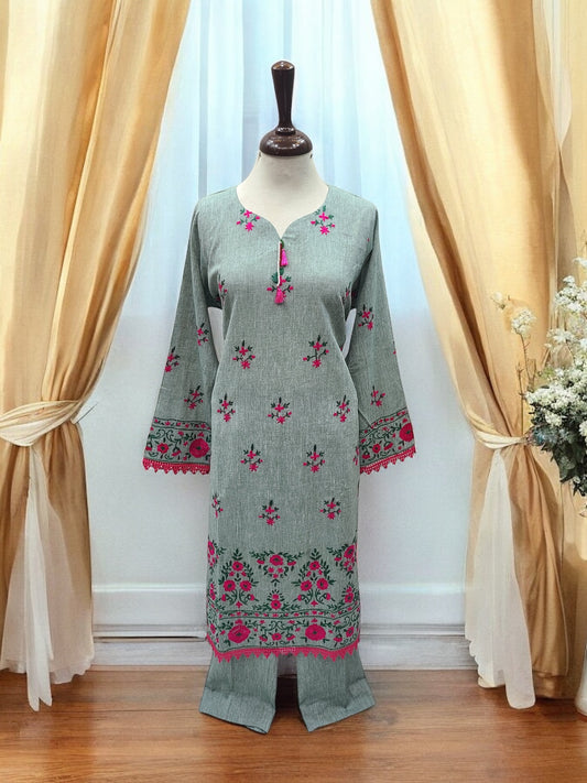 Stitched Khaddar 2pc