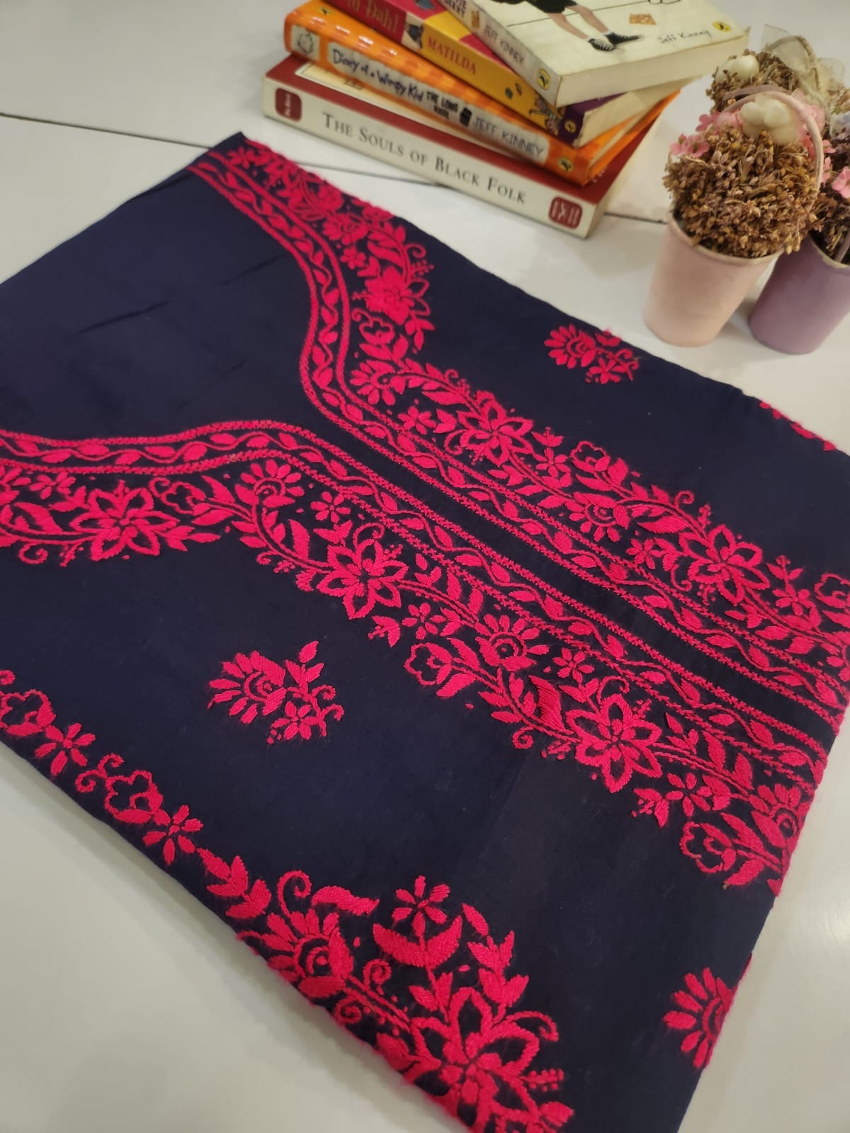 Lawn hand embroidered shirt