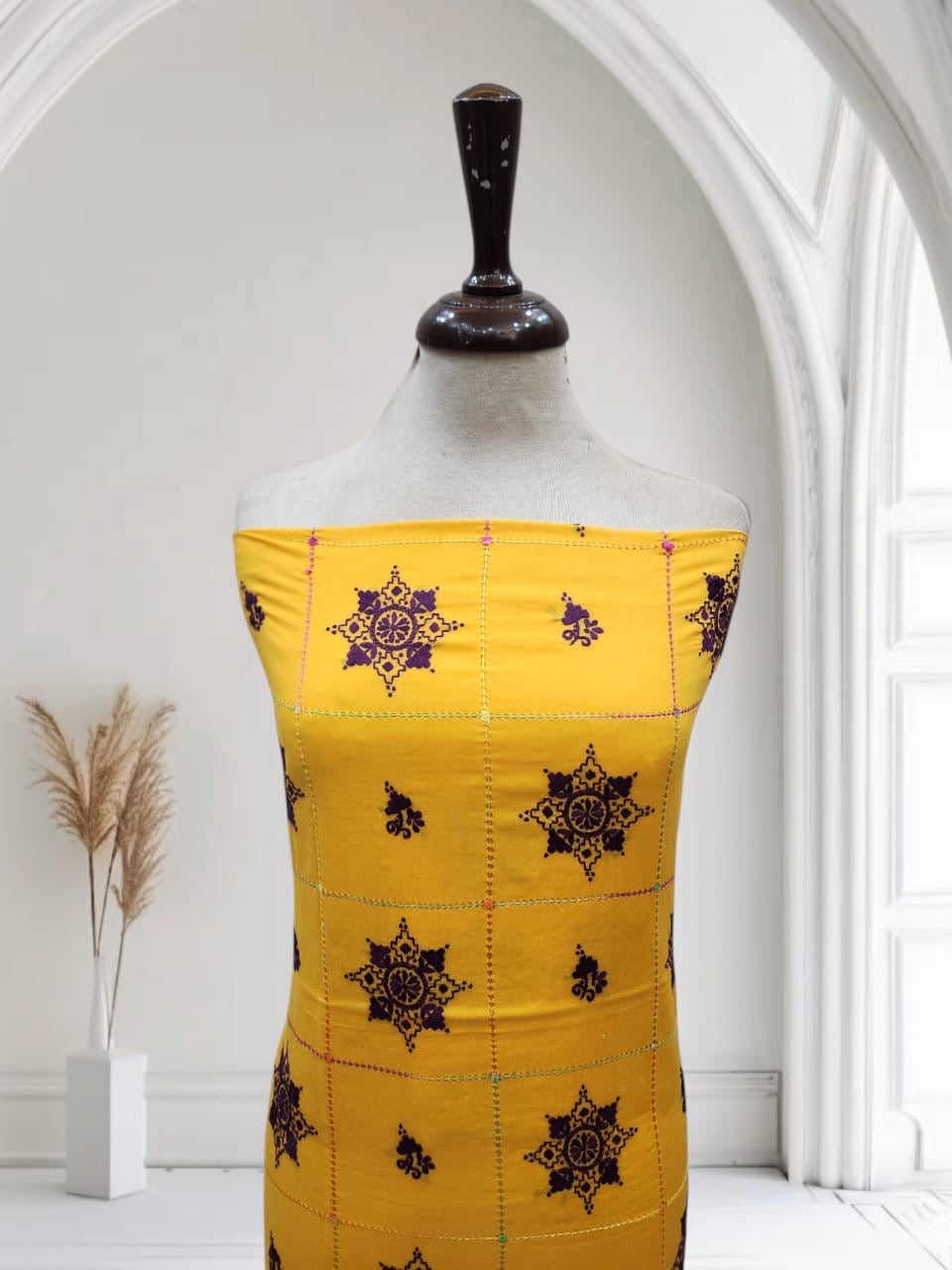 Tarkashi lawn hand embroidered shirt