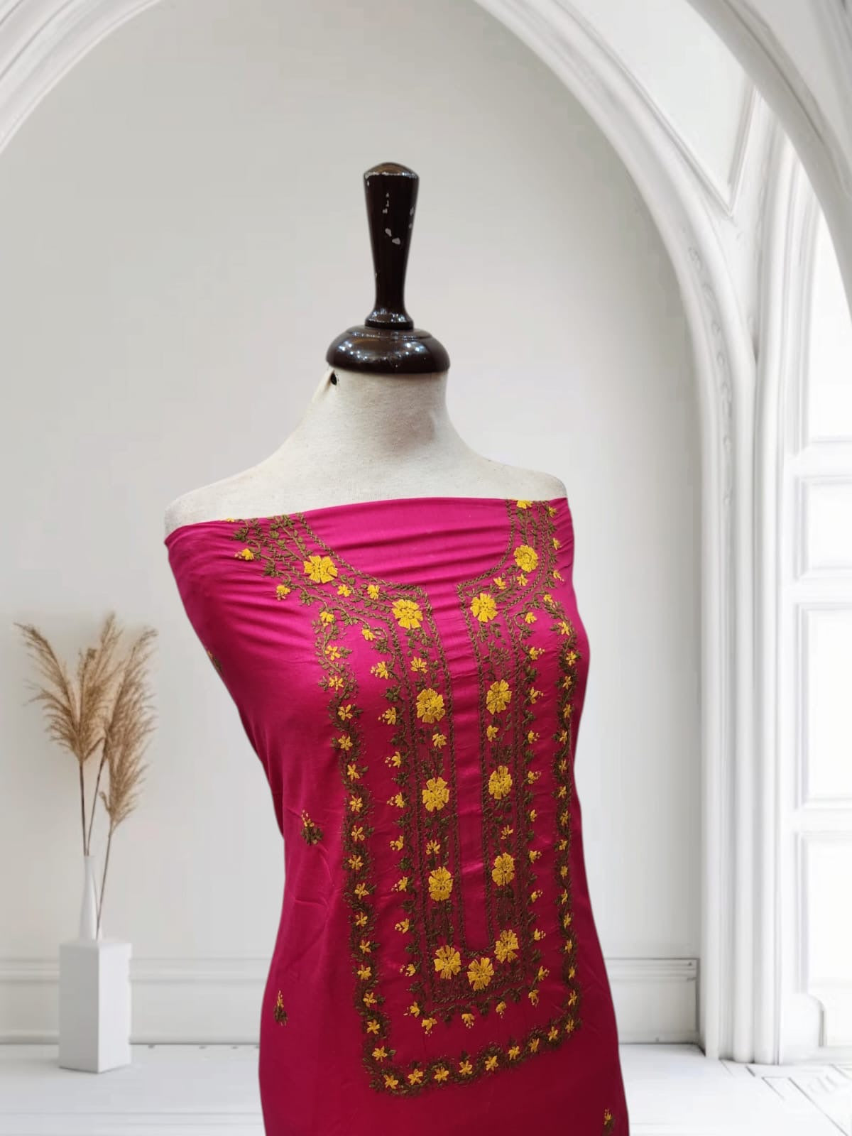 Hand embroidered lawn budget shirt