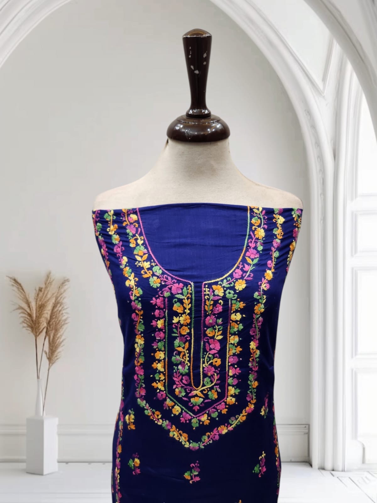 Most demanding lawn hand embroidered shirt