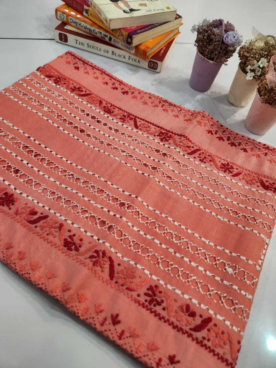 Tarkashi lawn hand embroidered shirt