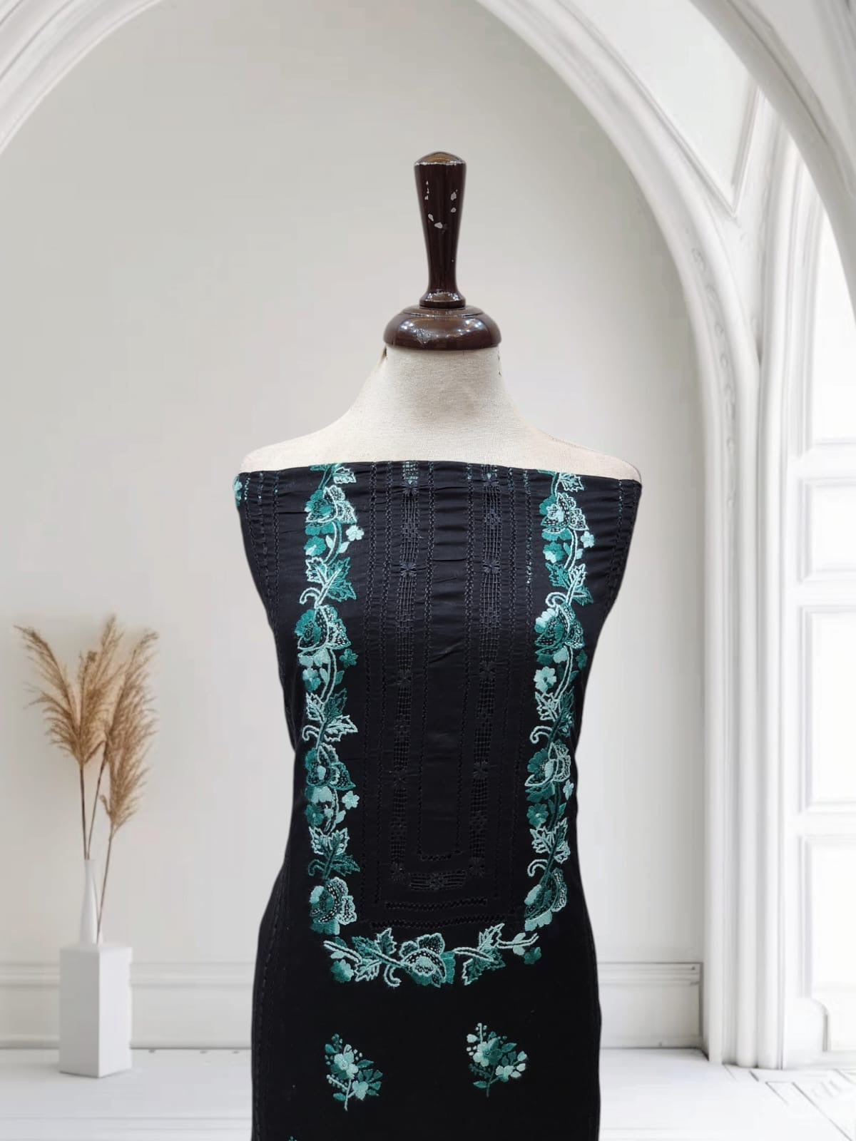 Tarkashi Lawn hand embroidered shirt