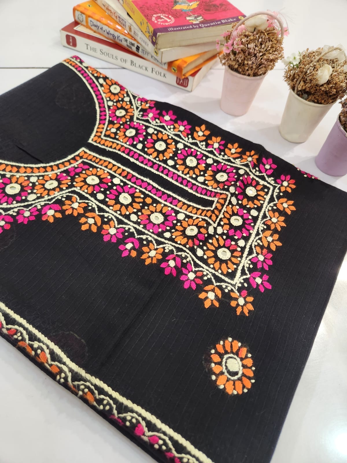 Doria lawn hand embroidered shirt