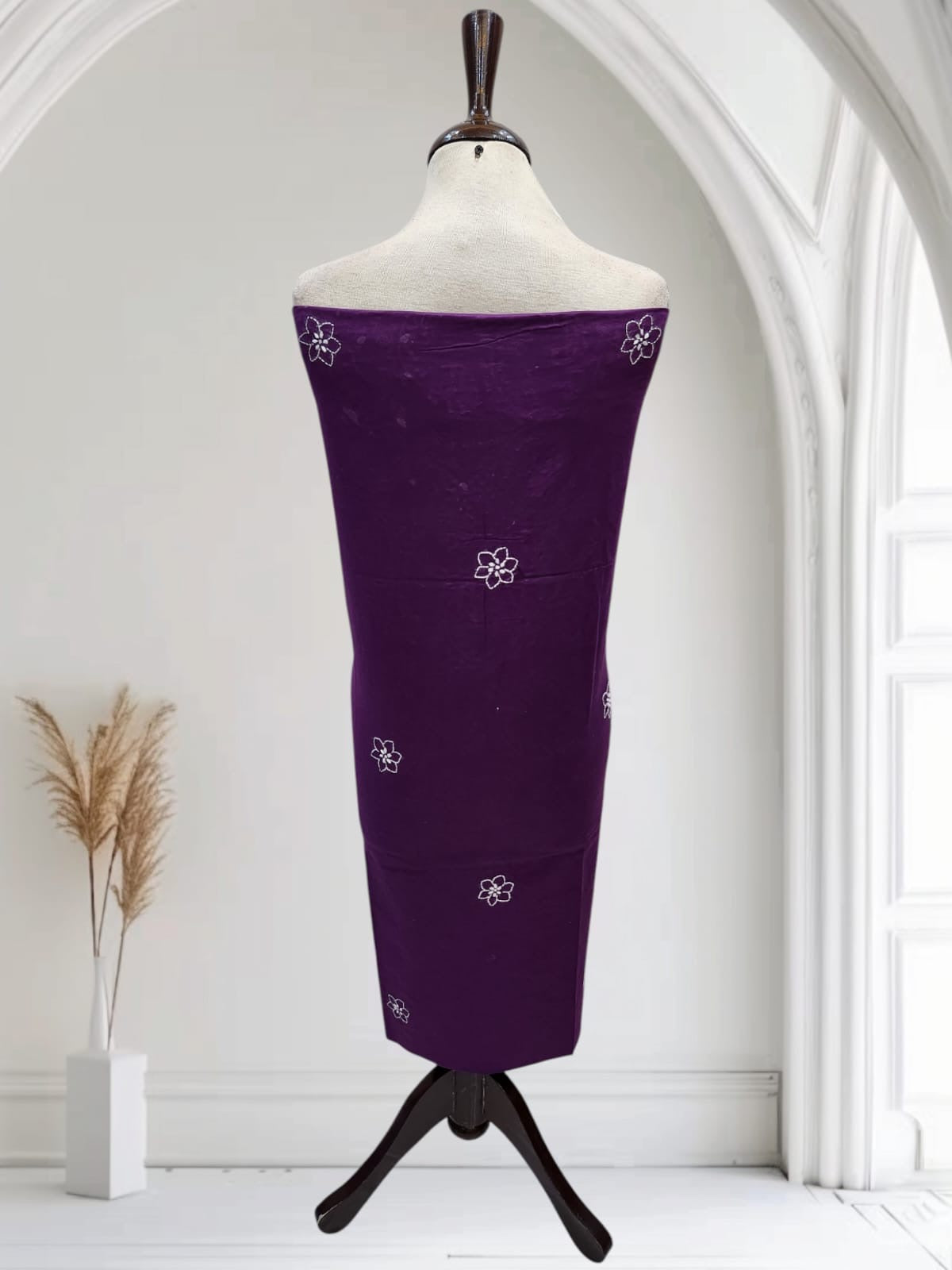 Lawn hand embroidered Jaal shirt