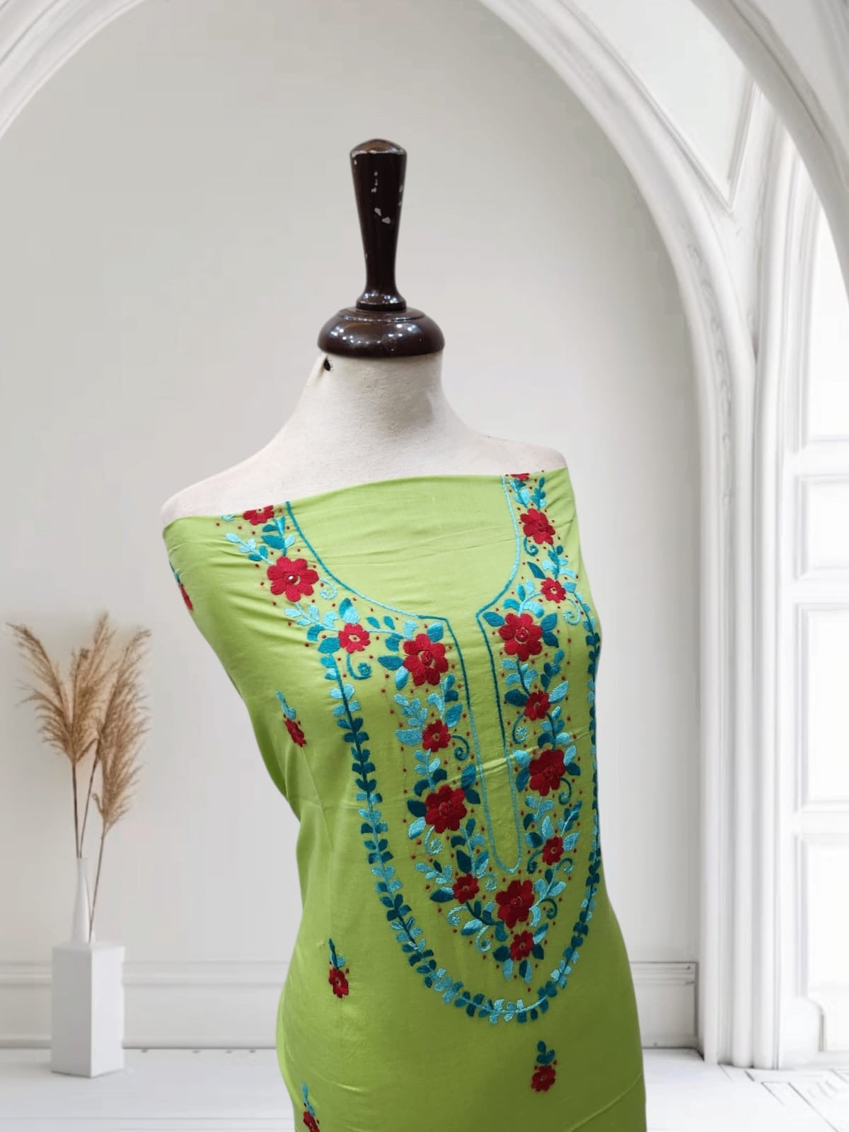 Lawn hand embroidered shirt