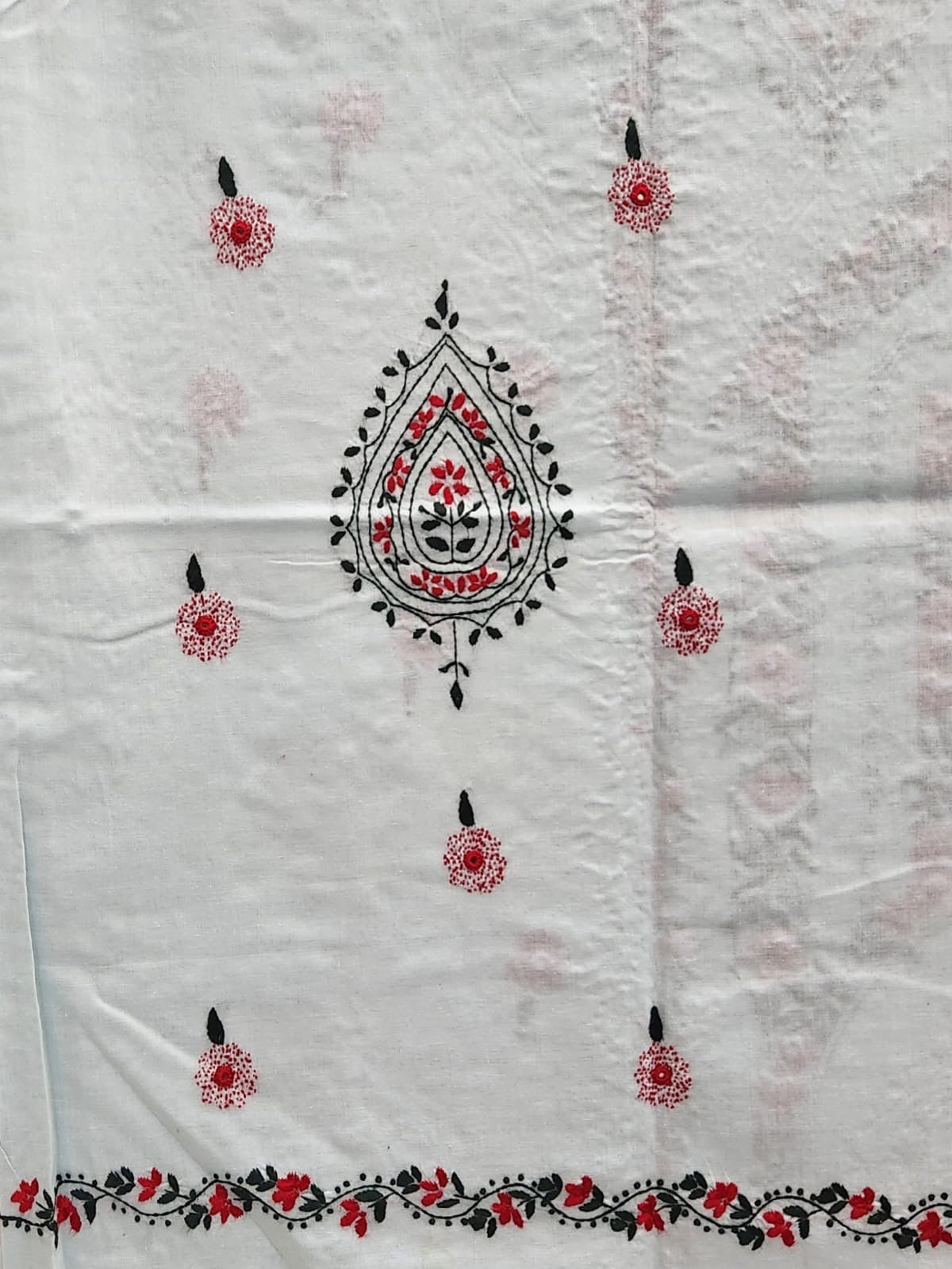 Premium lawn hand embroidered shirt