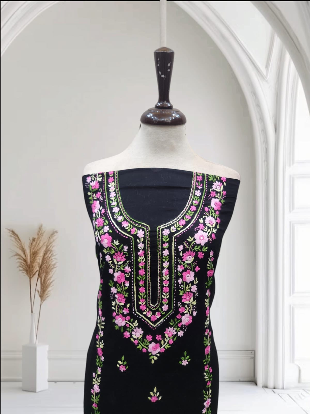 Premium lawn hand embroidered shirt