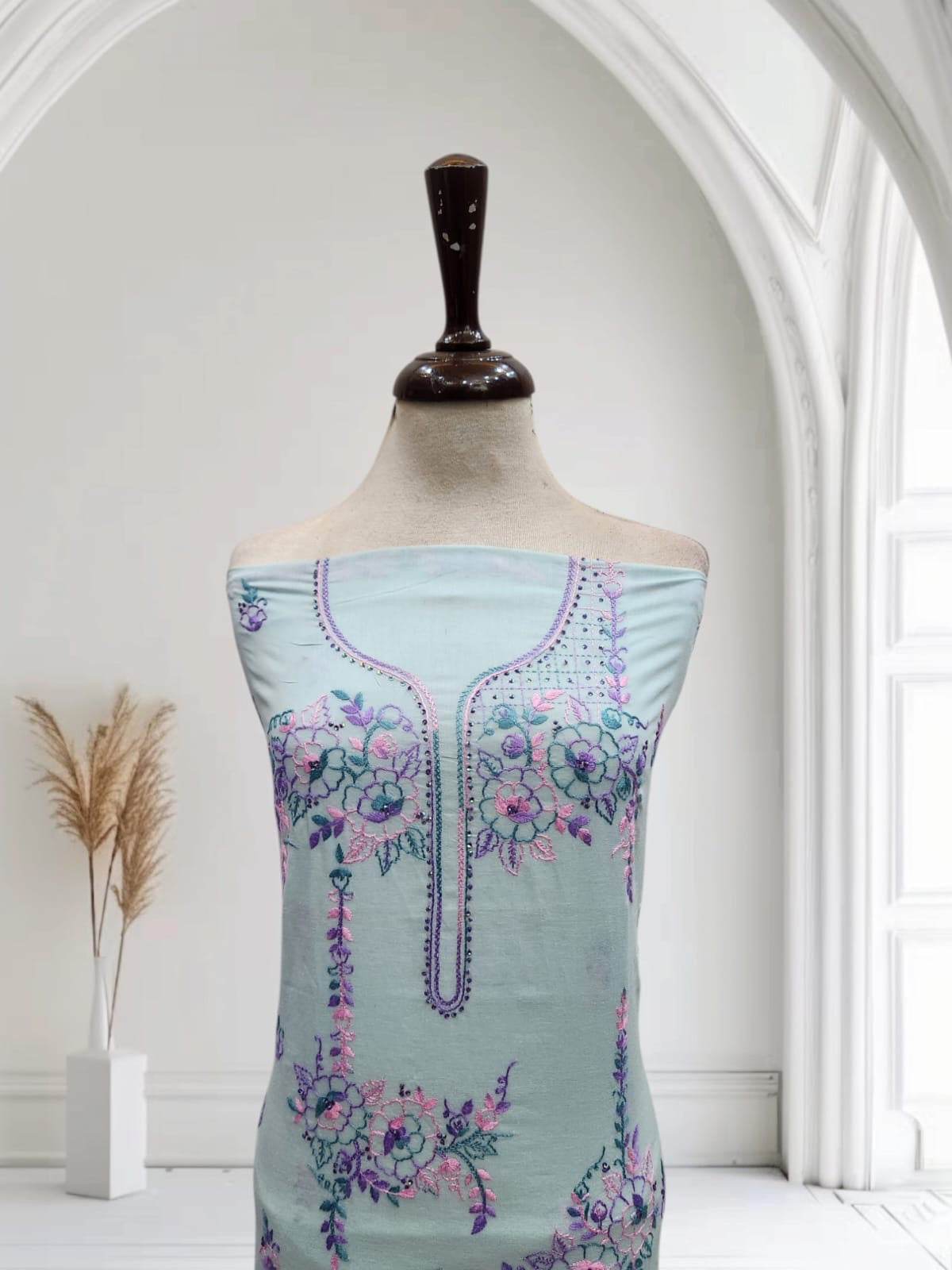 Premium collection lawn hand embroidered shirt