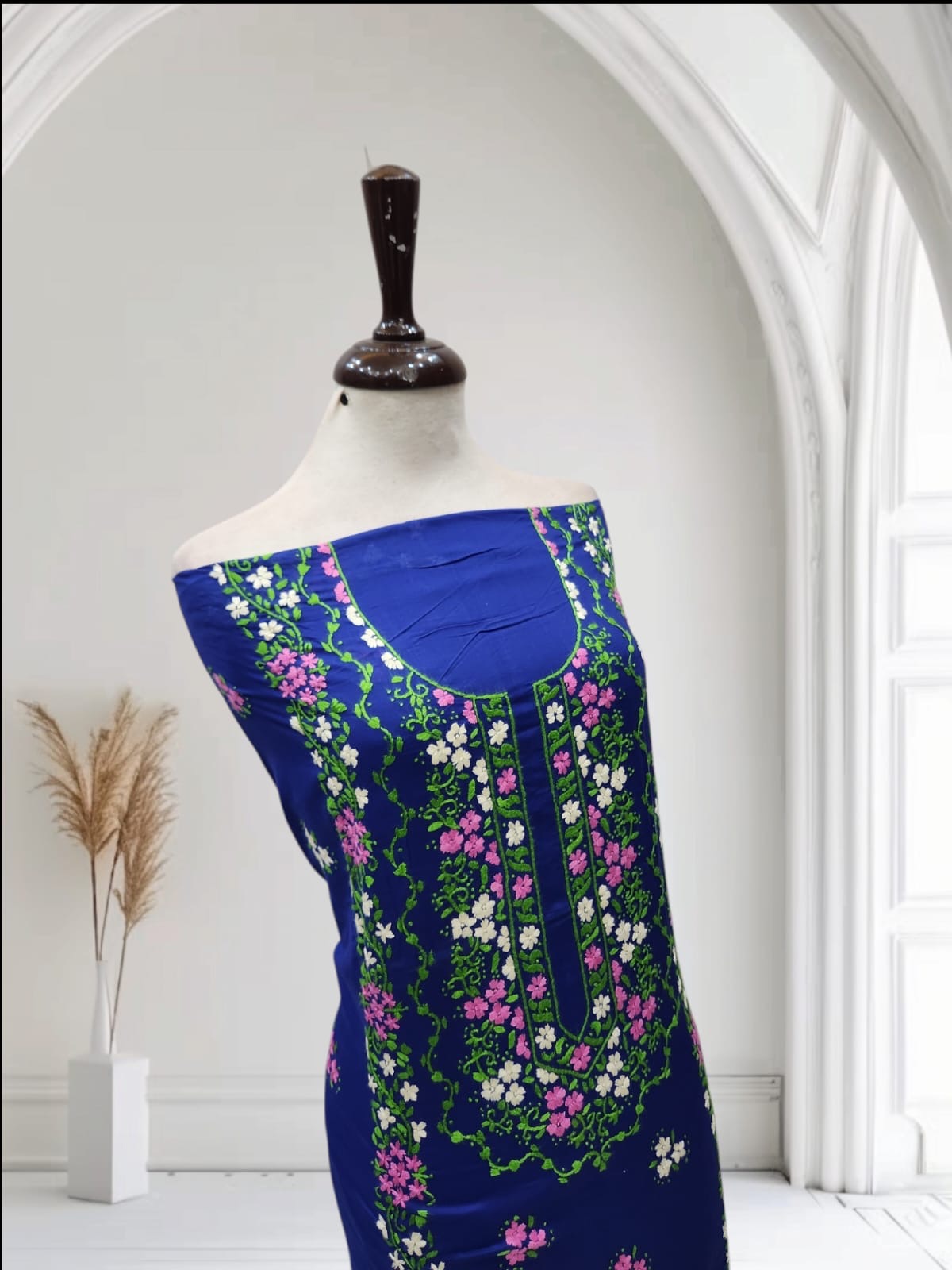 Lawn hand embroidered shirt