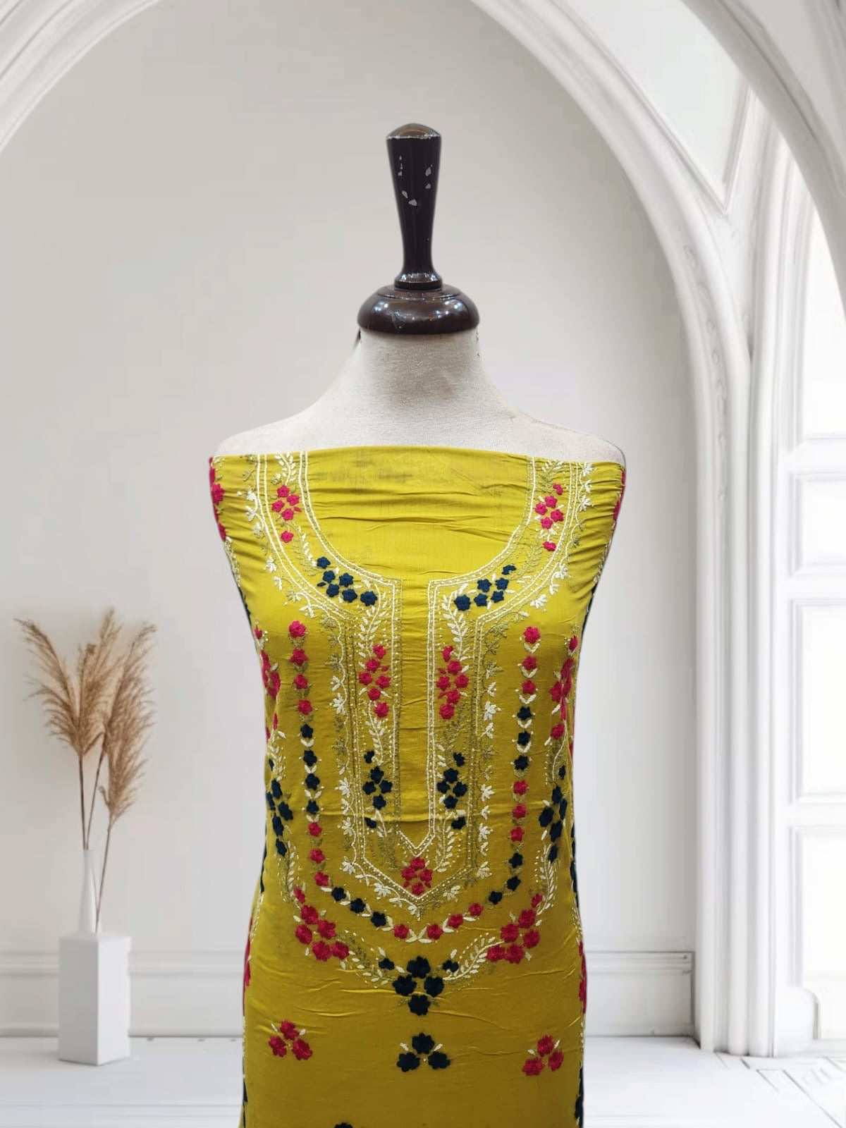 Lawn hand embroidered shirt