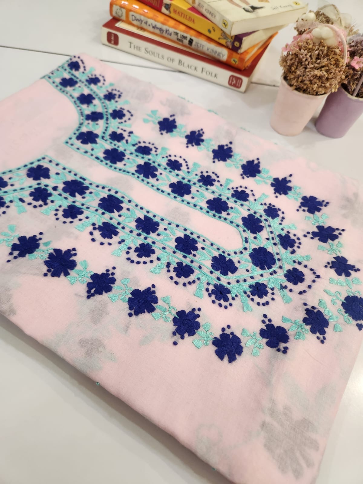 Lawn hand embroidered shirt