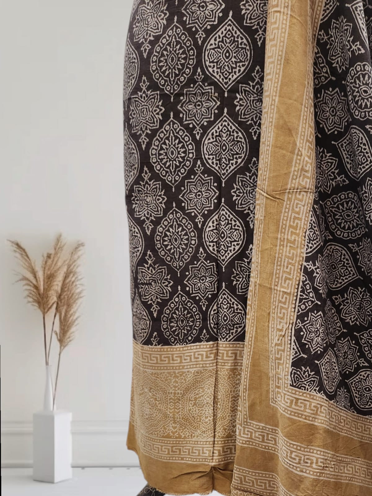 Natural dyed linen 2pc