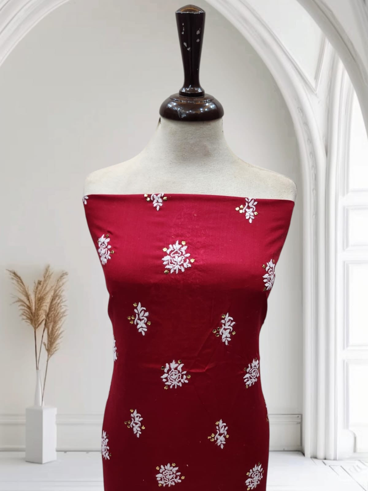 Chikankari mukesh lawn shirt