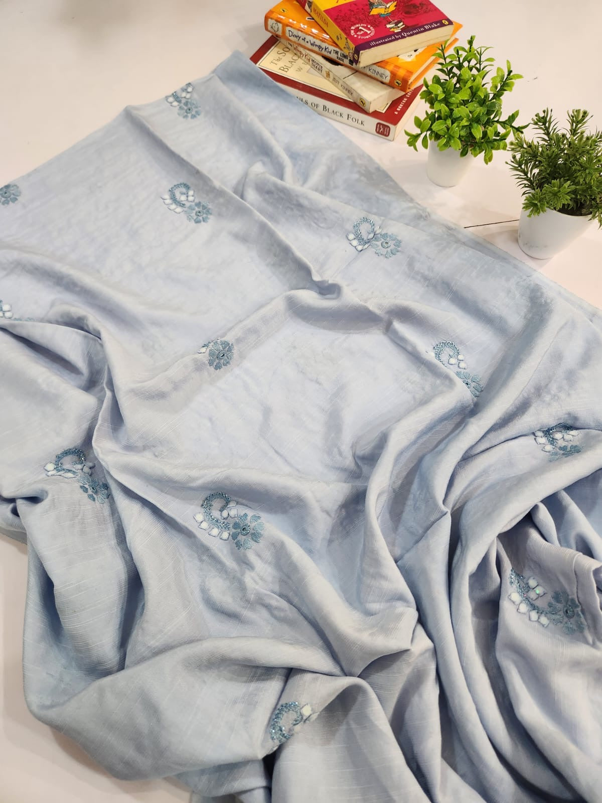 Premium Raw silk patti work 3pc (advance payment)