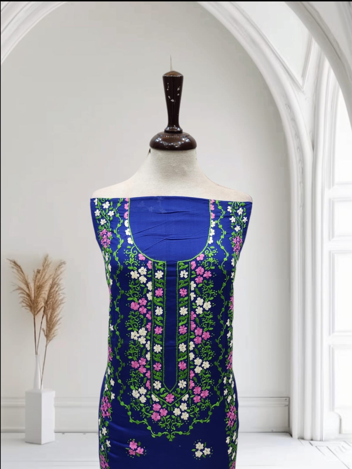 Lawn hand embroidered shirt