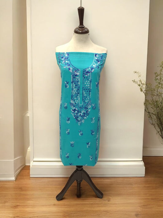 Lakhnawi Style Neckline lawn 2pc