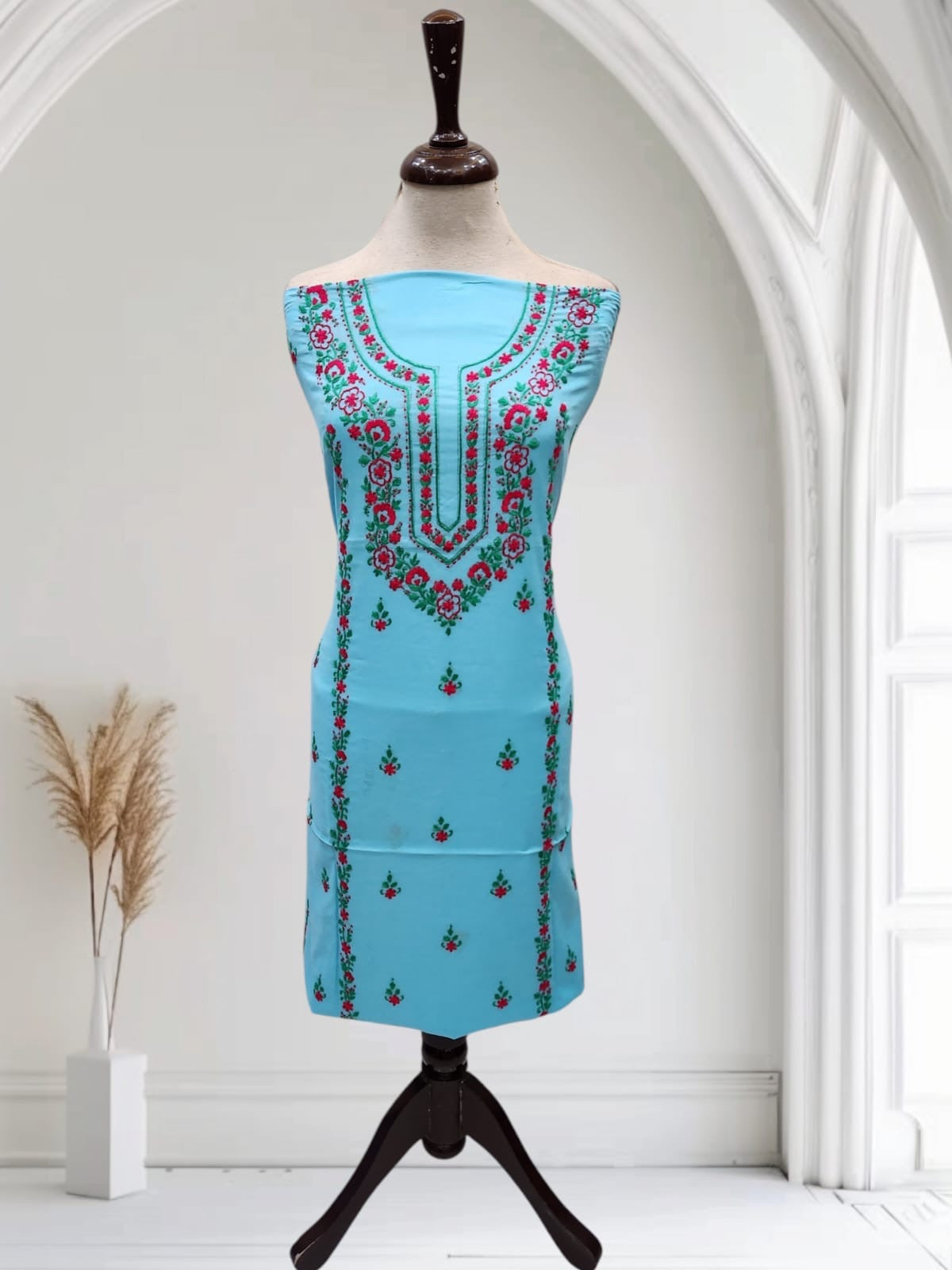Lawn hand embroidered shirt