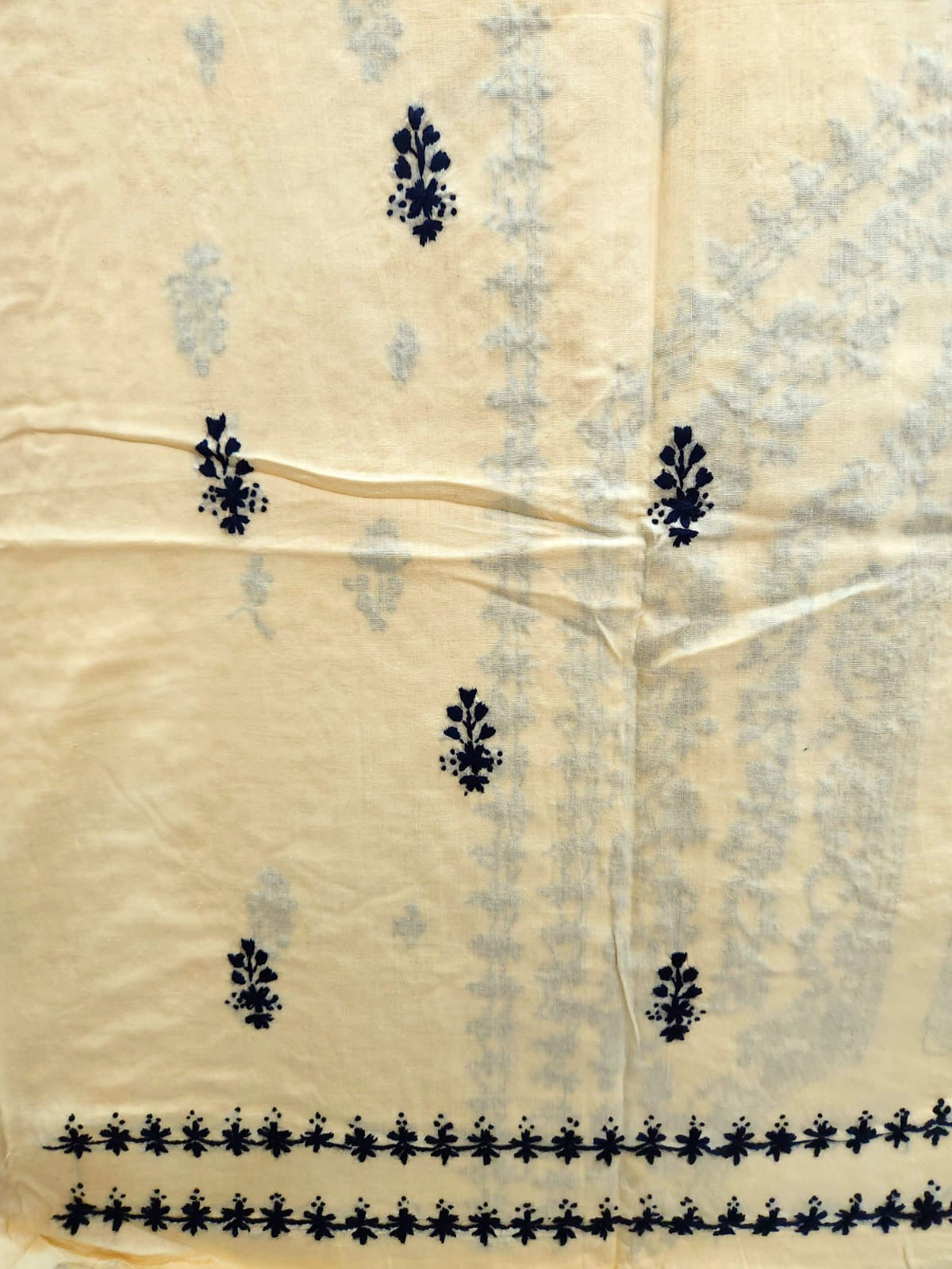 Rare Combination Lawn hand embroidered shirt